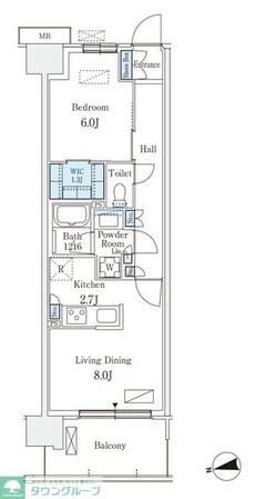 スカイグランデ津田沼の物件間取画像